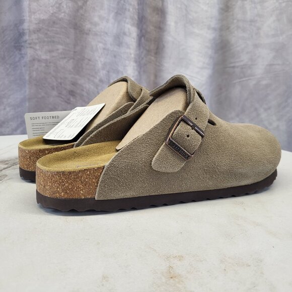 Birkenstock Boston BS TAUPE Clog Narrow Fit Size 41 Men's 8 Women's 10 - Picture 10 of 17